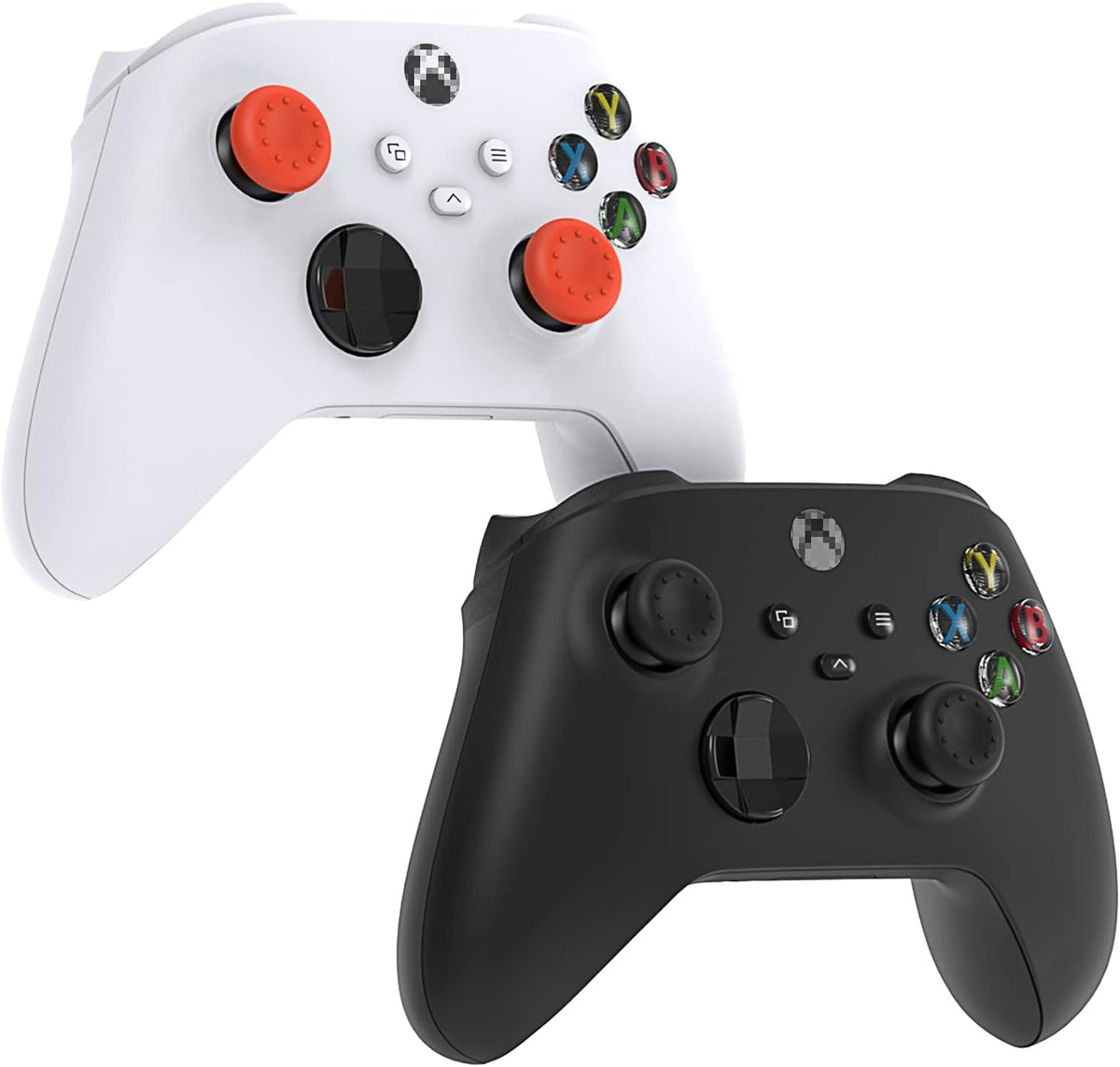 Included thumb grip caps for controller joysticks