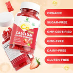 Nutritional information panel on Vcchuyh calcium citrate bottle