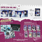 Full merchandise display of the JYP Entertainment Stray Kids Rock Star Limited edition music album