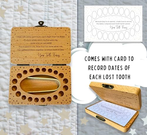 20 Moments of Tooth wooden storage box showing internal tooth slots