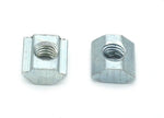 Carbon steel hammer head fasteners close up detail