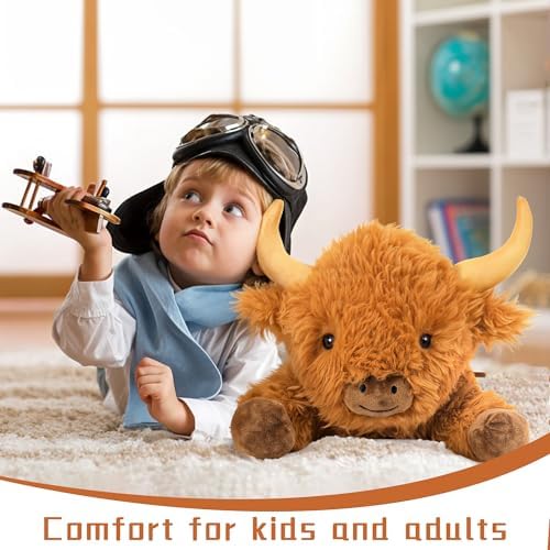 Wepop 5lbs weighted stuffed animal held by adult for scale