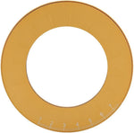 Compact stainless steel circle template in use