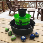 Water Sports BULZiBUCKET replacement hacky sacks set arranged clearly for lawn game accessories.