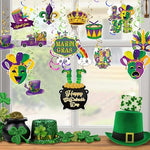 Pre assembled New Orleans carnival theme party supplies overview