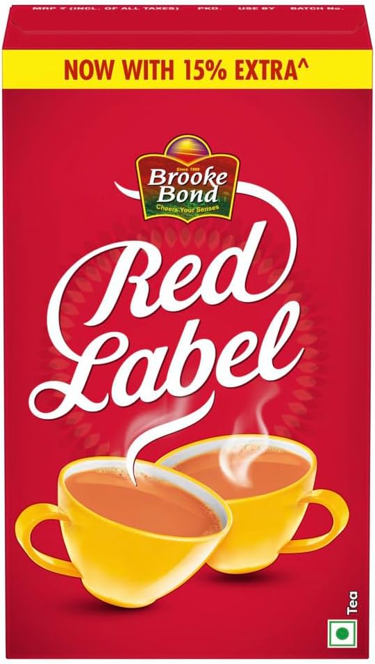 Brooke Bond Red Label Leaf Tea 500g carton front view packaging