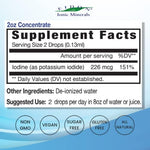 Close up of Eidon ionic minerals dietary supplement