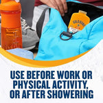Odor-Eaters six ounce bottle for daily athletic foot hygiene.