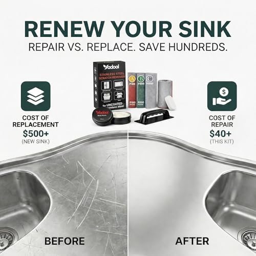 Using Yadool polish on stainless steel kitchen sink