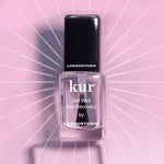Before and after result concept for weak damaged nails using Londontown treatment.