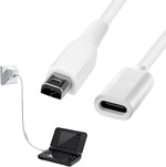 Tnjpsek 3ds usb-c charging cable white front view