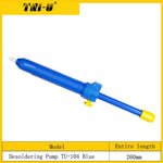 Golden Blue antistatic desoldering tool in action setup