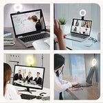 Selfila portable clip on monitor light demonstrating the three hundred sixty degree rotating ball joint.
