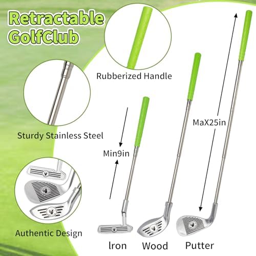Close up of Scwdau retractable golf clubs for toddlers
