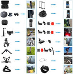Husiway extendable tripod and magnetic mount setup for stable action photography