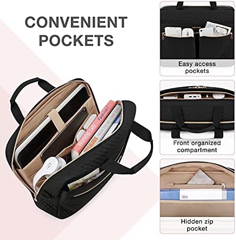 BAGSMART water resistant travel bag showing the secure zip pockets and integrated cell phone holder slots.