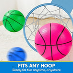 Syncfun 6 pack mini basketballs assorted vibrant colors