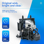 Close up of high quality projector lamp bulb module