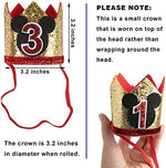 CHuangQi Mickey Theme Birthday Party Crown elastic string closeup