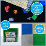 Close up of 16x16 stud detail on Brick Loot baseplate