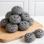 Compact stainless steel cleaning balls for household dishes