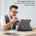 Supveco composition notebook styled protective tablet case packaging and close up material details