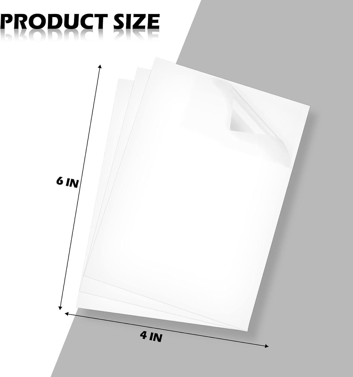 BJSIA clear static cling window film sheets closeup