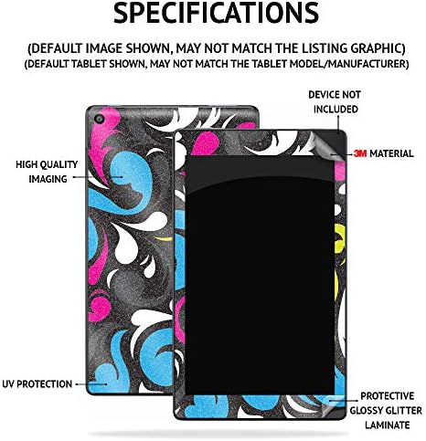Close up of glossy glitter texture on Kindle Paperwhite 11th Gen skin