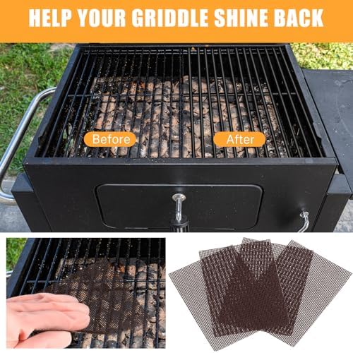 Reallnaive grill cleaning pads in commercial kitchen setting