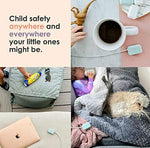 Detailed view of the BPA-free plastic charger safety cap