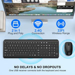 Quasio silent cordless keyboard with adjustable tilt legs for ergonomic typing