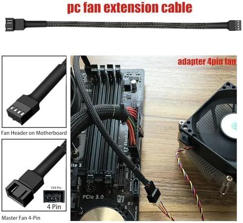 Skineat computer chassis fan extension cable kit packaging for desktop hardware modification.