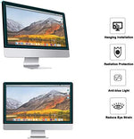 MOSISO diagonal screen filter showing high energy visible light reduction capability for 24 inch displays