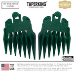 Taper King Emerald set numbers 3 to 8 showing the built-in graduated fade angle design.