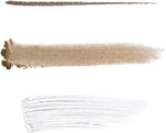 Three in one luxury eyebrow tool showcasing retractable precision pencil tip
