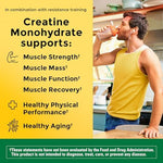 Nature Made Creatine 450g supplement container label details