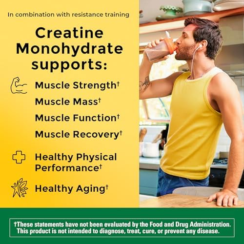 Nature Made Creatine 450g supplement container label details