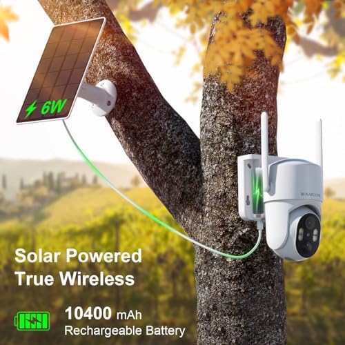 Hosafe cellular surveillance camera demonstrating weatherproof IP66 design on a jobsite