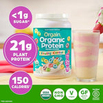 Orgain protein powder 2.03 pound tub lifestyle use