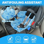 Orzbow stroller cooler pad showing belt slots