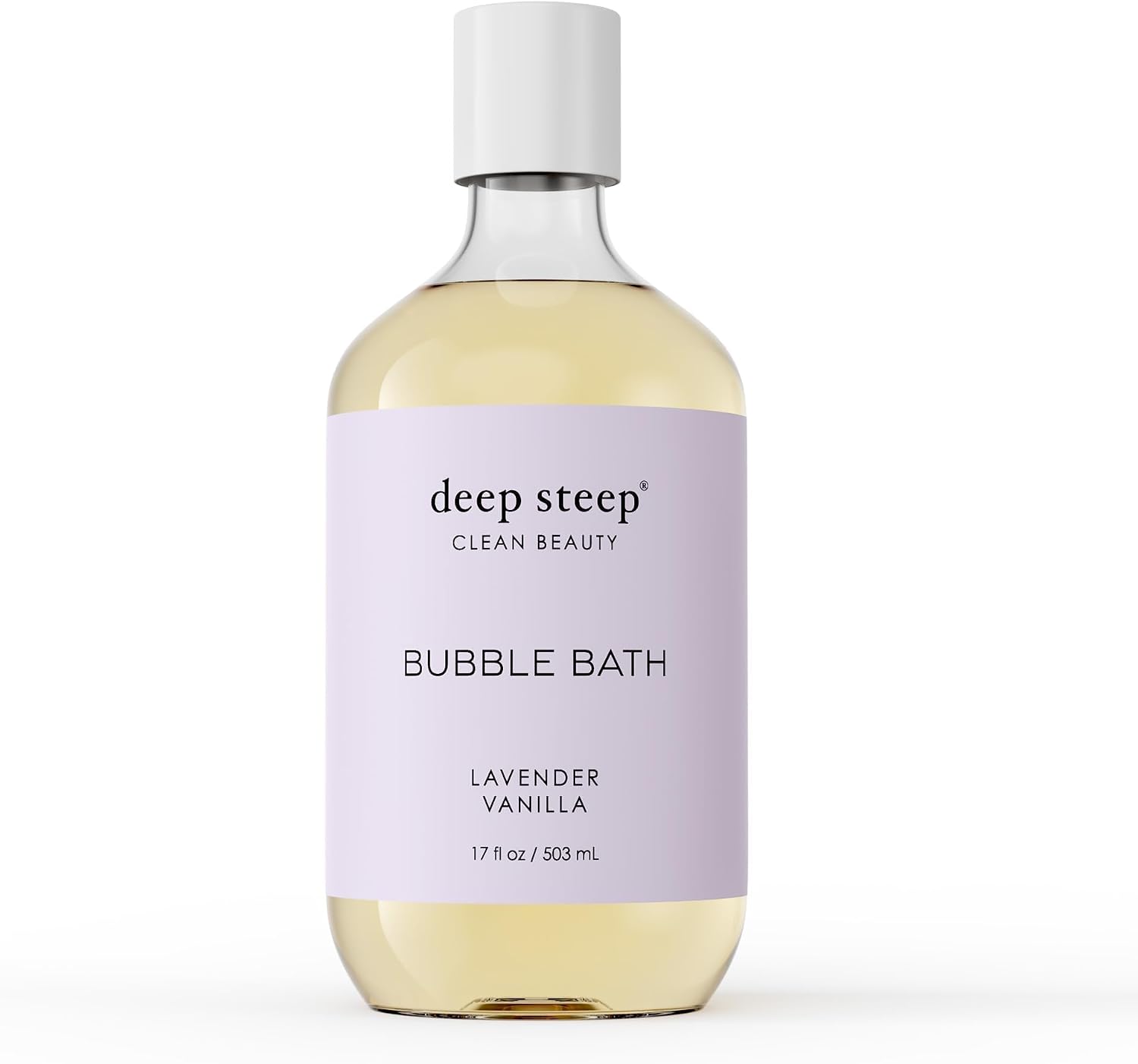 Deep Steep Classic Bubble Bath Lavender Vanilla front view bottle