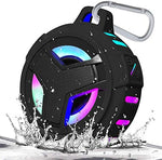Eboda waterproof portable speaker floating in a swimming pool