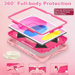 WESOROL tablet cover back view displaying the three hundred sixty degree rotating kickstand