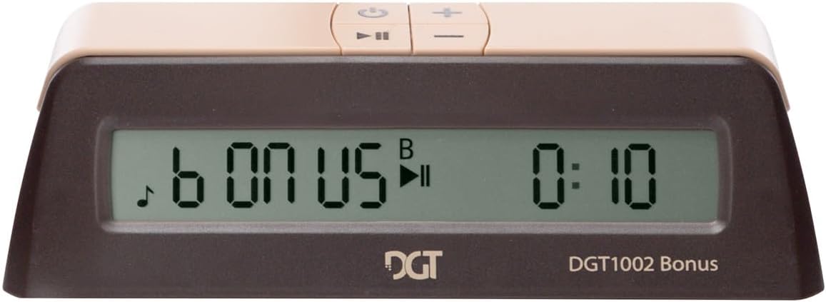 DGT 1002 bonus game timer front view digital chess clock