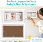 Finished La Premura baby keepsake display mounted elegantly on a nursery wall