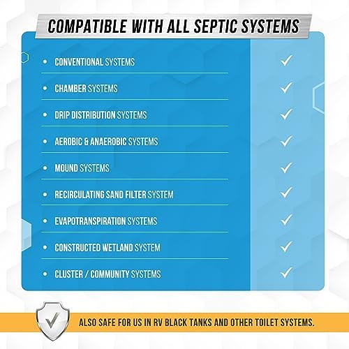 Active bio starter blend capsules demonstrating flushable application for household wastewater systems.