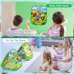 Rieyon bean bag toss game target pockets detail