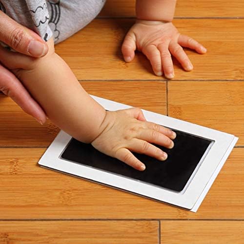 Authentic imported Green Pollywog baby frame packaging detailing the non-toxic non-contact print process.