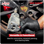 Chaos Moto Grip Black Nitrile Gloves 5mil texture detail