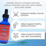 Liquid iodine concentrate for thyroid health support